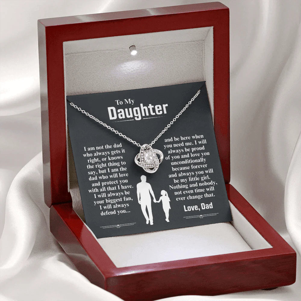 To My Daughter Necklace from Dad - I Am The Dad Who Will Love You