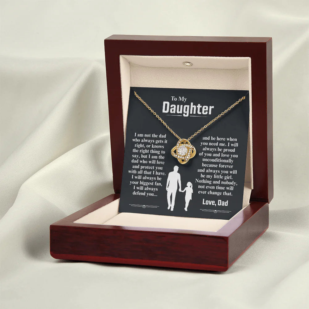 To My Daughter Necklace from Dad - I Am The Dad Who Will Love You
