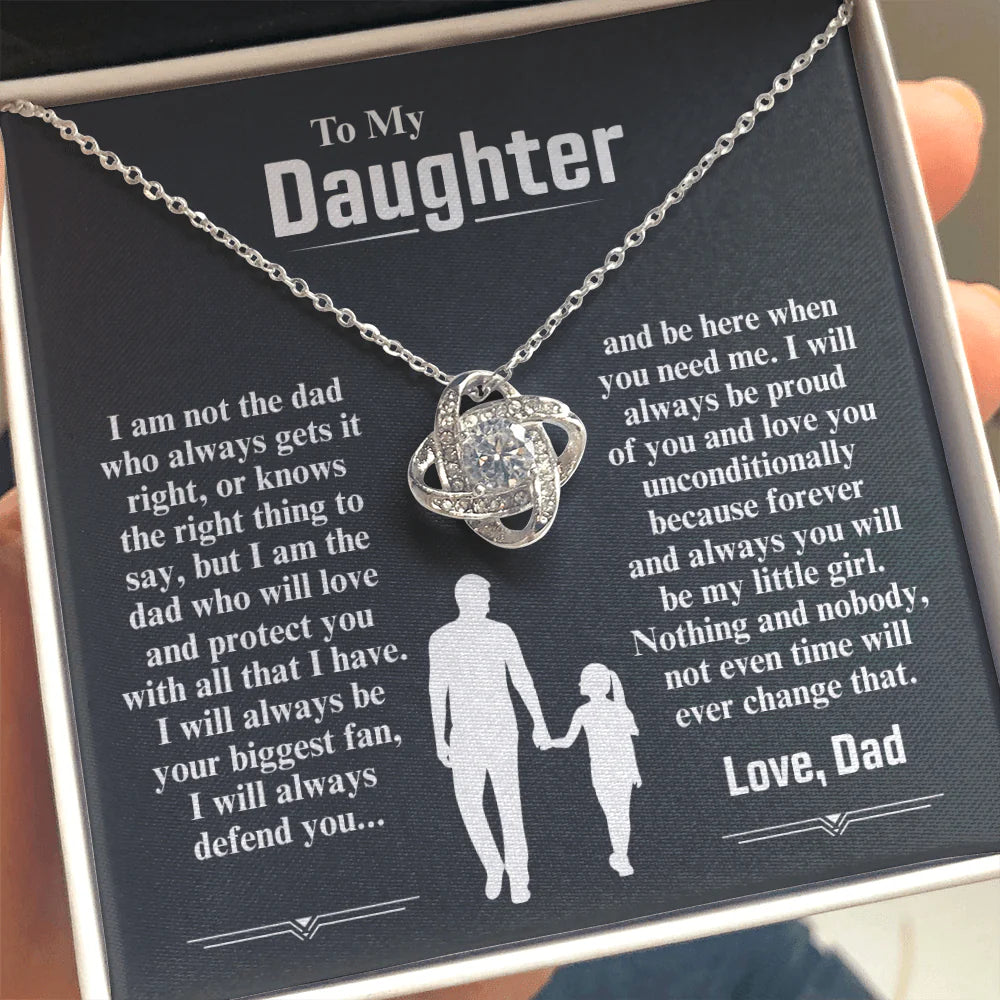To My Daughter Necklace from Dad - I Am The Dad Who Will Love You